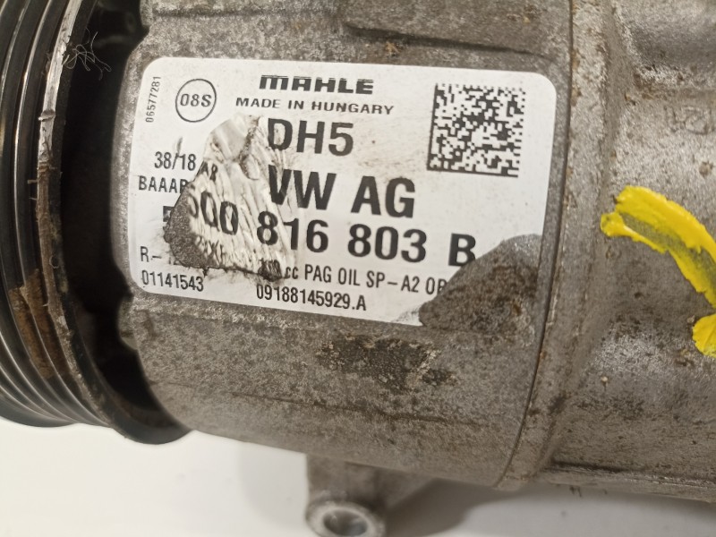 Recambio de compresor aire acondicionado para seat leon (5f1) cupra 290 referencia OEM IAM 5Q0816803B  