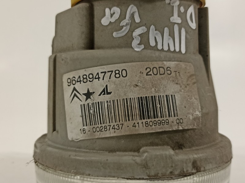 Recambio de faro antiniebla izquierdo para citroën c3 1.4 hdi exclusive referencia OEM IAM 9648947780  