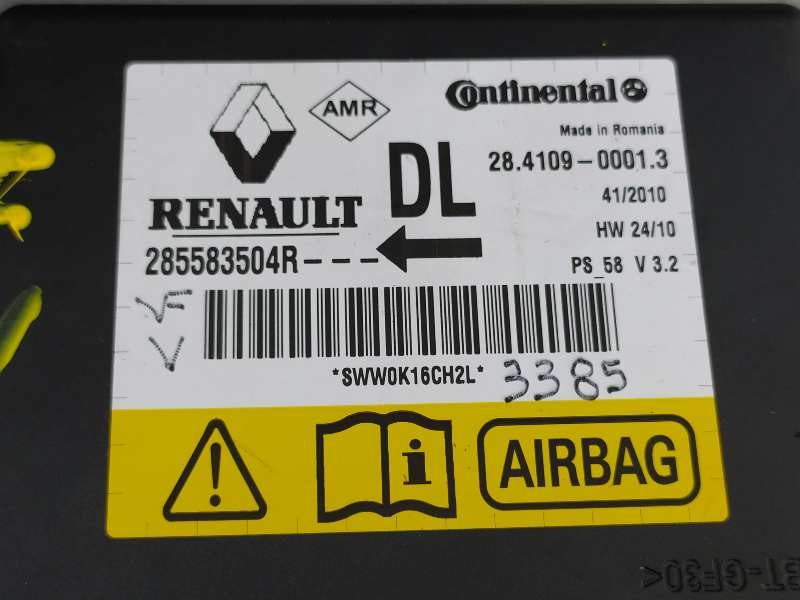 Recambio de kit airbag para renault latitude privilege referencia OEM IAM 285583504R 985100001R 985250010R