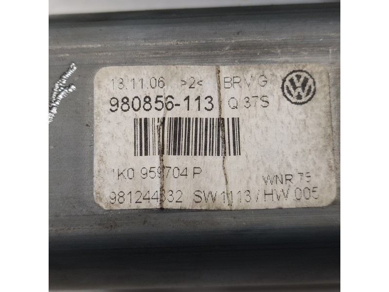 Recambio de motor elevalunas trasero derecho para volkswagen passat berlina (3c2) advance referencia OEM IAM 1K0959704P  