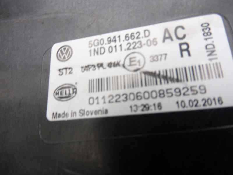 Recambio de faro antiniebla derecho para volkswagen golf vii lim. (bq1) comfortline referencia OEM IAM 5G0941662D  