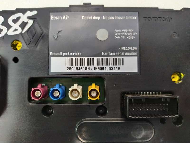 Recambio de pantalla multifuncion para renault latitude privilege referencia OEM IAM 259154618R IB6091J03119 