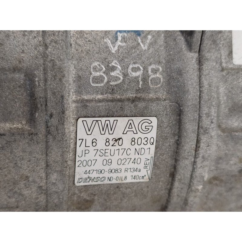 Recambio de compresor aire acondicionado para volkswagen touareg (7l6) v6 tdi individual referencia OEM IAM 7L6820803Q 447190908