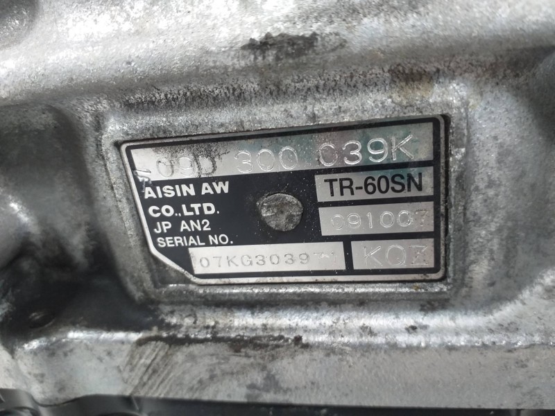 Recambio de caja cambios para volkswagen touareg (7l6) v6 tdi individual referencia OEM IAM KQZ 09D300039K 