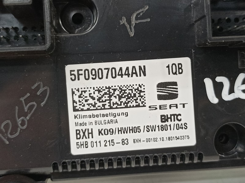 Recambio de mando climatizador para seat leon (5f1) cupra 290 referencia OEM IAM 5F0907044AN  