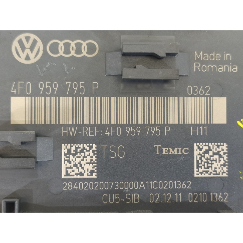 Recambio de modulo confort para audi q7 (4l) 3.0 tdi v6 advance clean diesel quattro (180kw) referencia OEM IAM 4F0959795P  