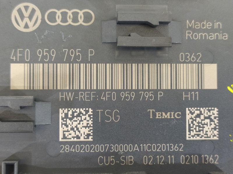 Recambio de modulo confort para audi q7 (4l) 3.0 tdi v6 advance clean diesel quattro (180kw) referencia OEM IAM 4F0959795P  