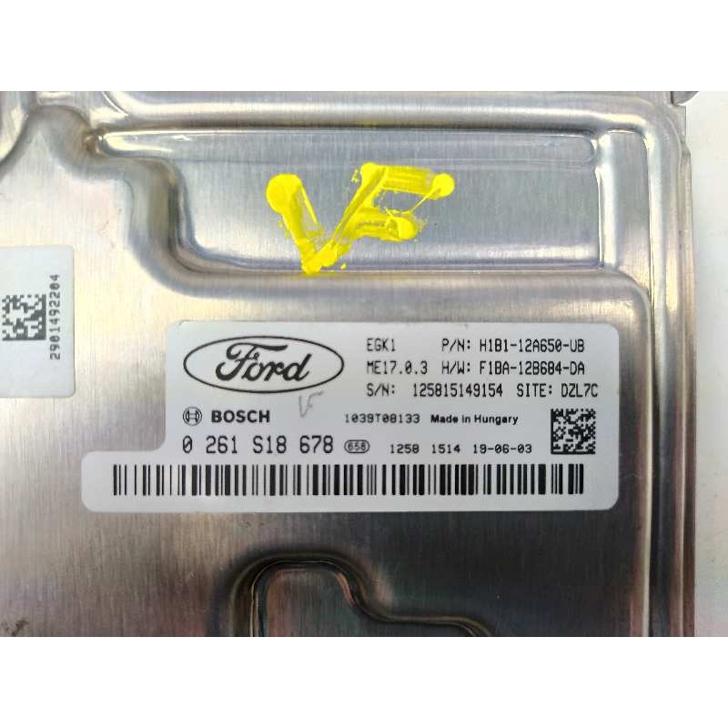 Recambio de centralita motor uce para ford fiesta (ce1) cool&connect referencia OEM IAM H1B112A650UB 0261S18678 F1BA12B684DA