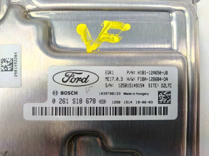 Recambio de centralita motor uce para ford fiesta (ce1) cool&connect referencia OEM IAM H1B112A650UB 0261S18678 F1BA12B684DA