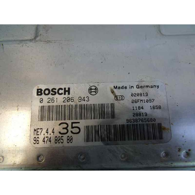 Recambio de centralita motor uce para peugeot 307 break / sw (s1) sw referencia OEM IAM 9647480580 0261206943 9638765680