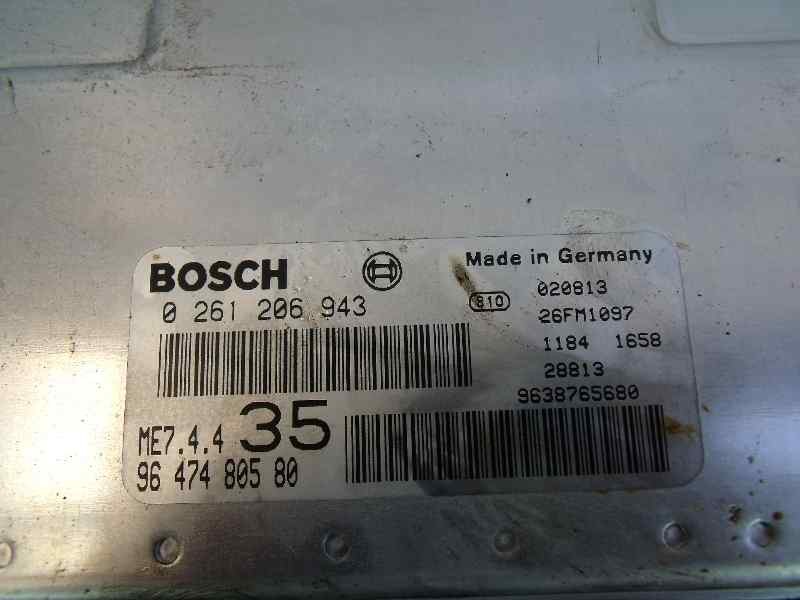Recambio de centralita motor uce para peugeot 307 break / sw (s1) sw referencia OEM IAM 9647480580 0261206943 9638765680