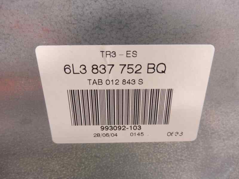 Recambio de elevalunas delantero derecho para seat ibiza (6l1) reference referencia OEM IAM 6L3837752BQ 6Q2959801A 