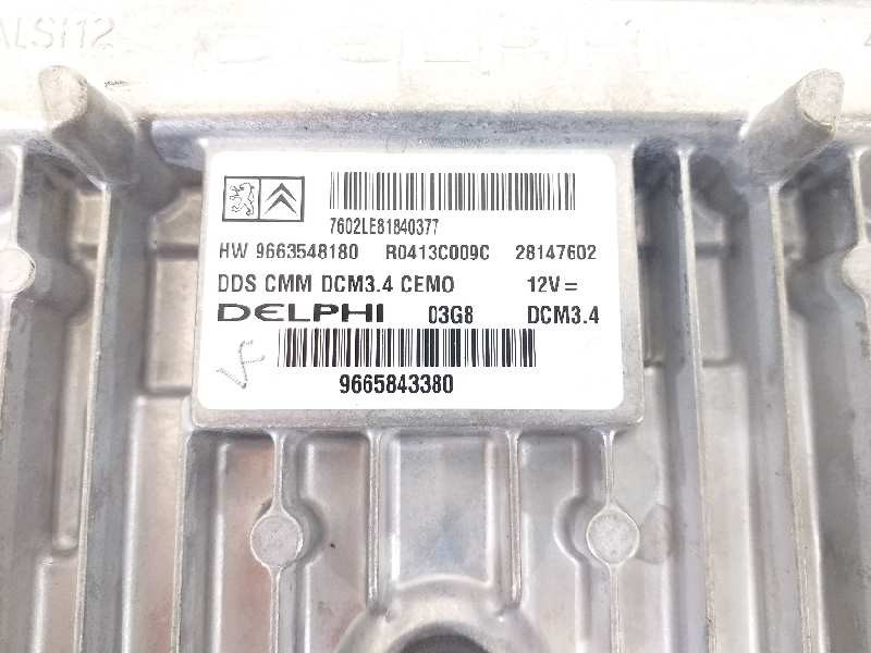 Recambio de centralita motor uce para citroën c5 berlina premier referencia OEM IAM 9665843380 28147602 9663548180