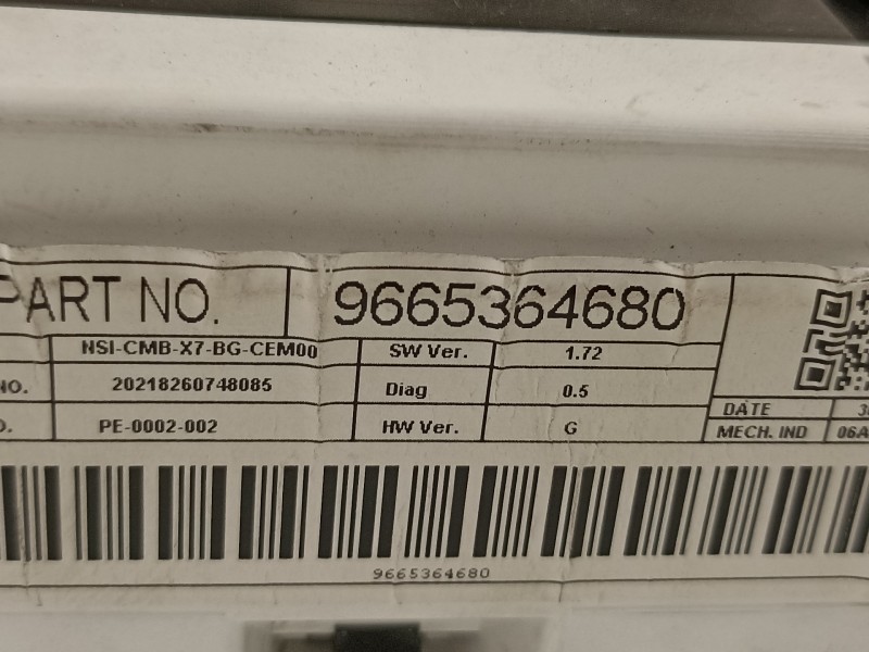 Recambio de cuadro instrumentos para citroën c5 berlina premier referencia OEM IAM 9665364680  