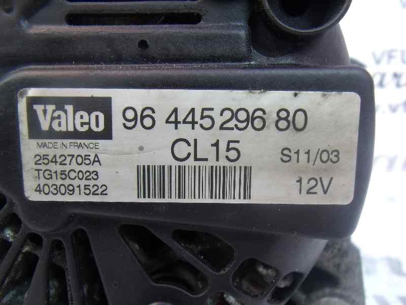 Recambio de alternador para citroën c1 sx referencia OEM IAM 9644529680 2542705A CL15