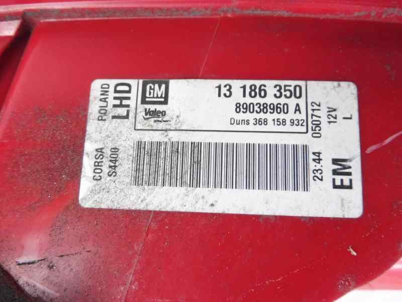 Recambio de piloto trasero izquierdo para opel corsa d expression referencia OEM IAM 13186350  