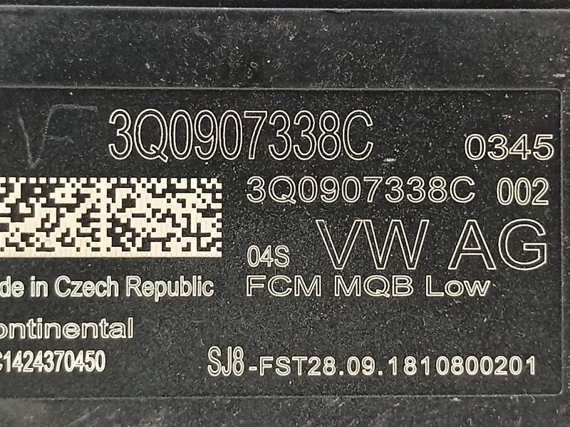 Recambio de modulo electronico para seat leon (5f1) cupra 290 referencia OEM IAM 3Q0907338C  