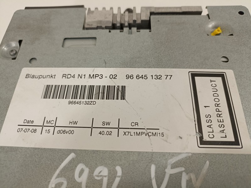 Recambio de sistema audio / radio cd para citroën c5 berlina premier referencia OEM IAM 9664513277  