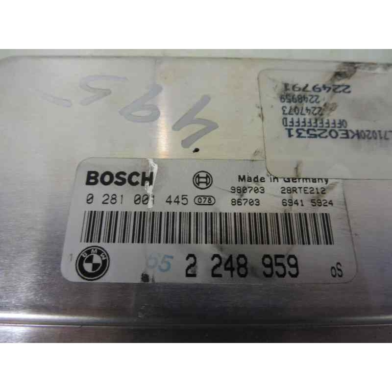 Recambio de centralita motor uce para bmw serie 3 berlina (e46) 320d referencia OEM IAM 2248959 0281001445 98070328RTE212