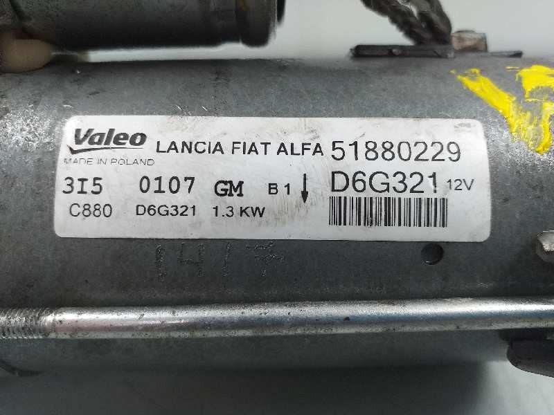 Recambio de motor arranque para lancia ypsilon (101) 1.3 multijet oro referencia OEM IAM 51880229 D6G321 