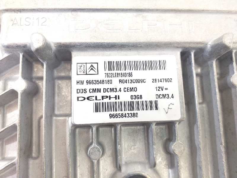Recambio de centralita motor uce para citroën c5 berlina premier referencia OEM IAM 9665843380 28147602 9663548180