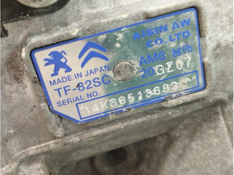 Recambio de caja cambios para peugeot 308 sw active referencia OEM IAM 20GZ07 TF82SC 9808583080