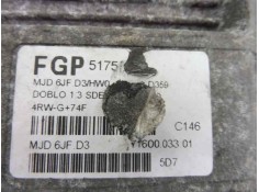 Recambio de centralita motor uce para fiat doblo (119) 1.3 16v jtd actual multijet referencia OEM IAM 51758210 4RW-G+7HF 7160003 2