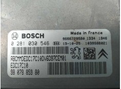 Recambio de centralita motor uce para citroën berlingo cuadro l1 referencia OEM IAM 9807885980 0281030546 9666729580 2