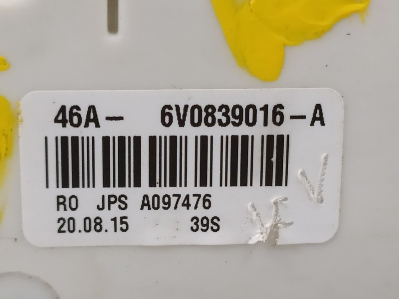 Recambio de cerradura puerta trasera derecha para skoda fabia ambition referencia OEM IAM 6V0839016A  