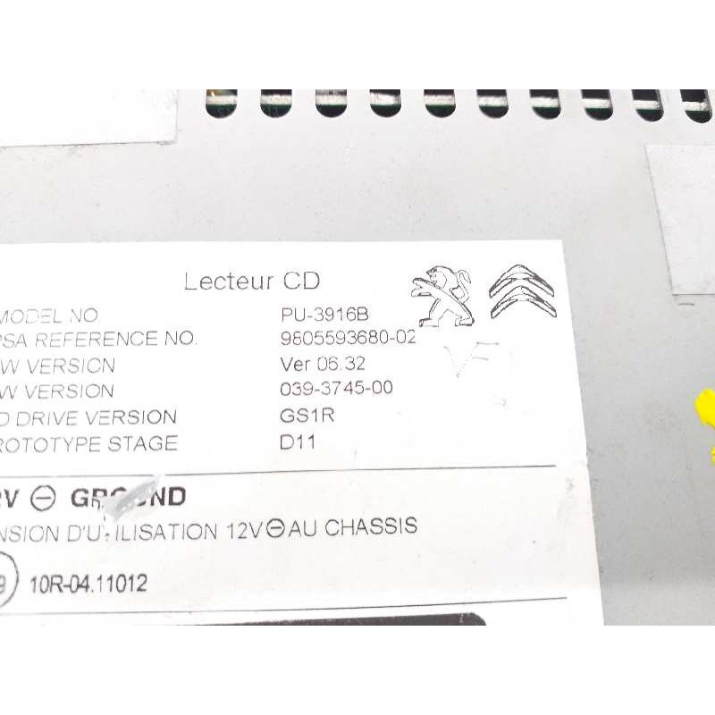 Recambio de sistema audio / radio cd para citroën ds4 1.6 blue-hdi fap referencia OEM IAM 9805593680  