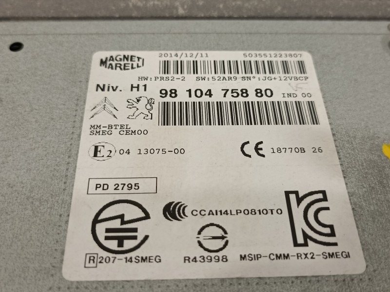 Recambio de sistema navegacion gps para peugeot 308 sw active referencia OEM IAM 9810475880  