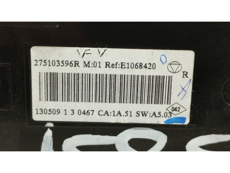 Recambio de mando climatizador para renault megane iii berlina 5 p dynamique referencia OEM IAM 275103596R E1068420 