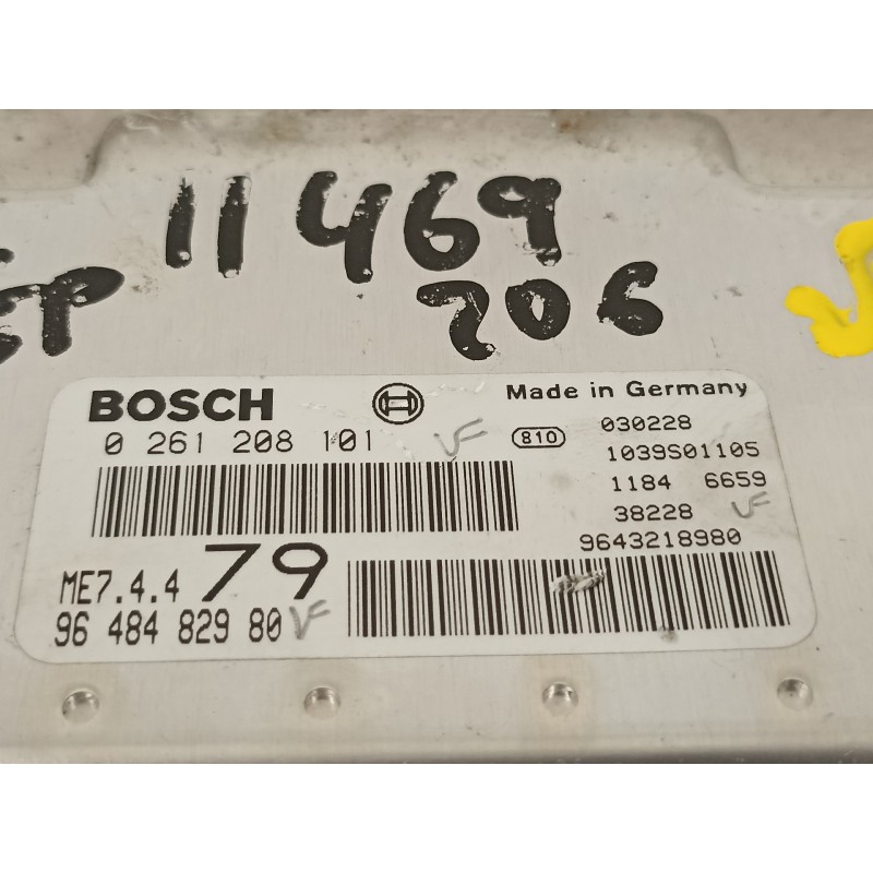 Recambio de centralita motor uce para peugeot 206 cc cc referencia OEM IAM 9648482980  