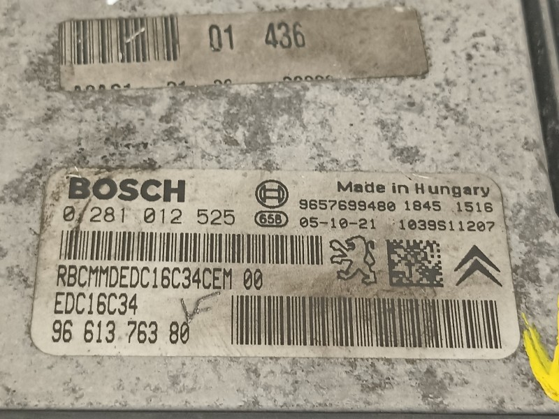 Recambio de centralita motor uce para peugeot 206 berlina xs referencia OEM IAM 9661376380  