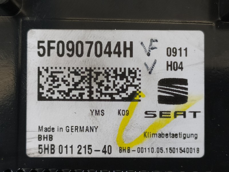 Recambio de mando climatizador para seat leon st (5f8) fr referencia OEM IAM 5F0907044H  