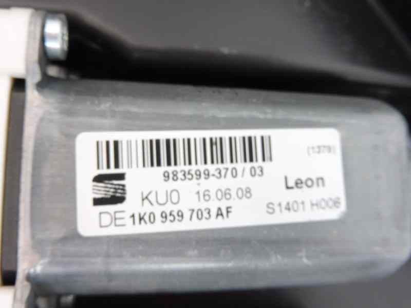 Recambio de elevalunas trasero izquierdo para seat leon (1p1) style ecomotive referencia OEM IAM 1K0959703AF 1P0867443A 