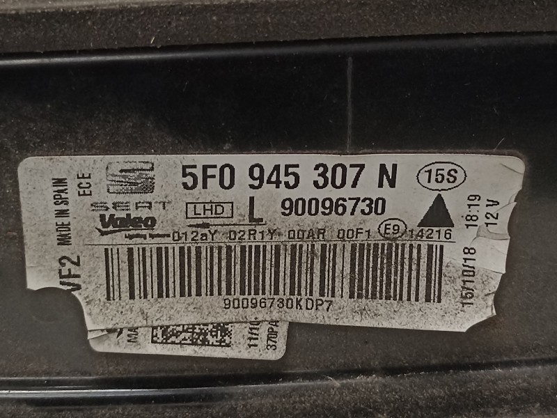 Recambio de piloto trasero izquierdo en porton para seat leon (5f1) cupra 290 referencia OEM IAM 5F0945307N  