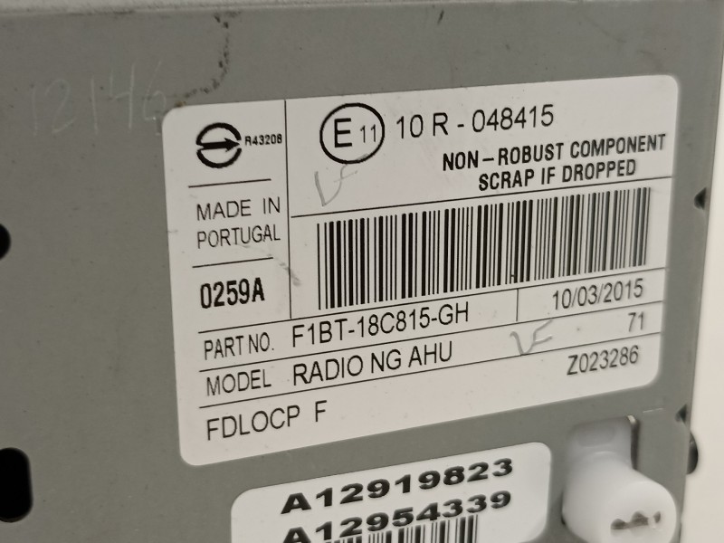 Recambio de sistema audio / radio cd para ford focus lim. sport referencia OEM IAM F1BT18C815GH  