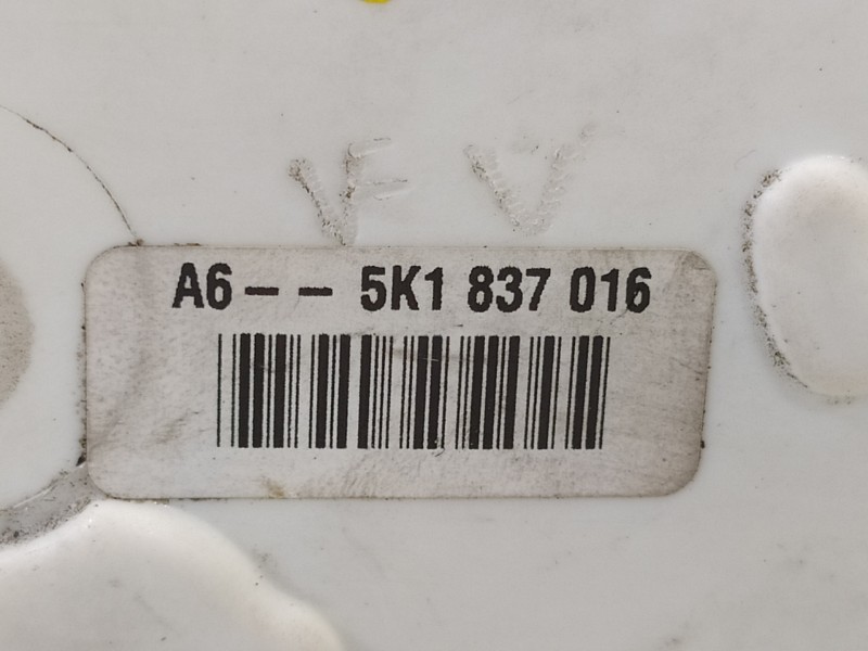 Recambio de cerradura puerta delantera derecha para volkswagen golf vi (5k1) sport referencia OEM IAM 5K1837016  