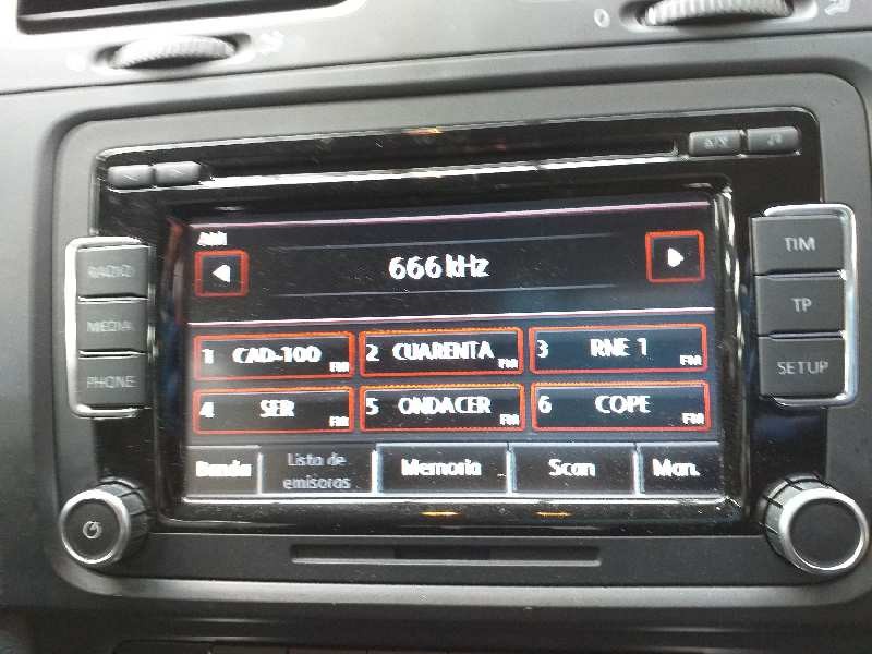 Recambio de sistema audio / radio cd para volkswagen golf vi (5k1) sport referencia OEM IAM 3C8035195  