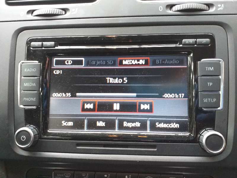 Recambio de sistema audio / radio cd para volkswagen golf vi (5k1) sport referencia OEM IAM 3C8035195  