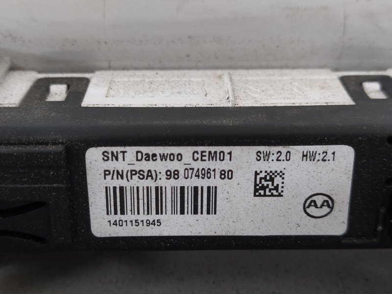 Recambio de luz interior para citroën c4 cactus shine referencia OEM IAM 96781445BJ 9801287577 9801287677