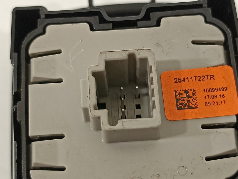 Recambio de mando elevalunas delantero izquierdo para smart forfour basis (66kw) (453.044) referencia OEM IAM 254117227R  