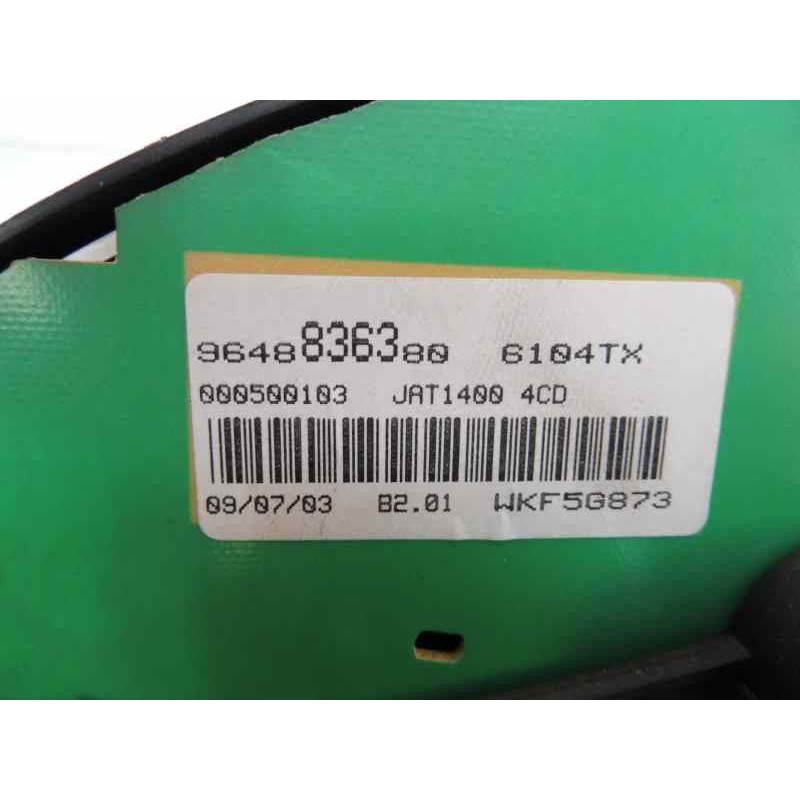 Recambio de cuadro instrumentos para citroën berlingo 2.0 hdi 600 furg. referencia OEM IAM 9648836380 000500103 WKF5G873 Recambio de cuadro instrumentos para citroën berlingo 2.0 hdi 600 furg. referencia OEM IAM 9648836380 000500103 WKF5G873