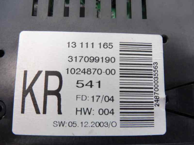 Recambio de pantalla multifuncion para opel astra h berlina essentia referencia OEM IAM 13111165 317099190 1024870