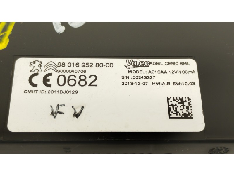 Recambio de modulo electronico para citroën c4 picasso intensive referencia OEM IAM 9801695280  