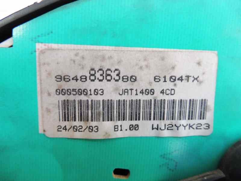 Recambio de cuadro instrumentos para citroën berlingo 2.0 hdi 600 furg. referencia OEM IAM 9648836380 WJ2YYHK23 000500103