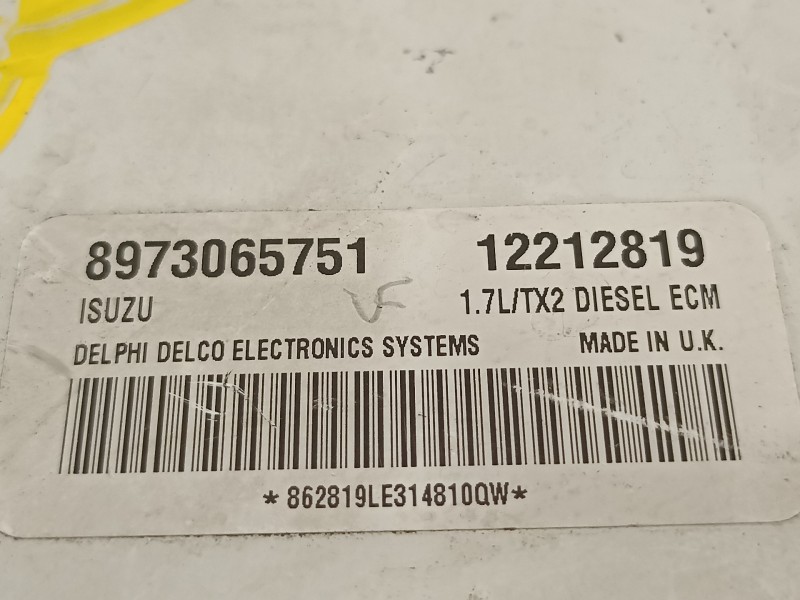 Recambio de centralita motor uce para opel astra g berlina club referencia OEM IAM 12212819  