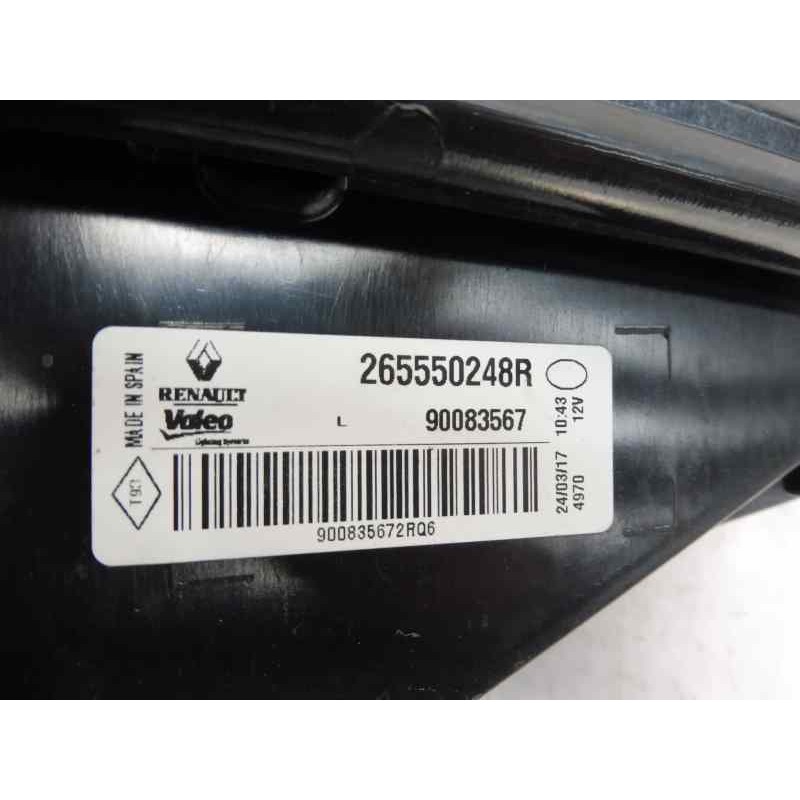 Recambio de piloto trasero izquierdo en porton para renault megane iv berlina 5p life referencia OEM IAM 265550248R  