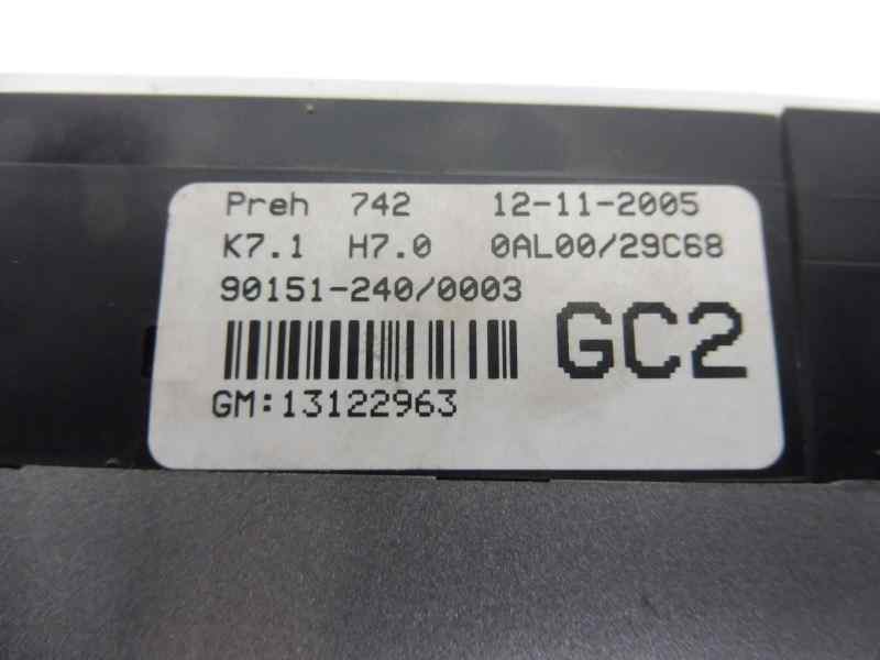 Recambio de mando climatizador para opel astra h berlina essentia referencia OEM IAM 13122963  